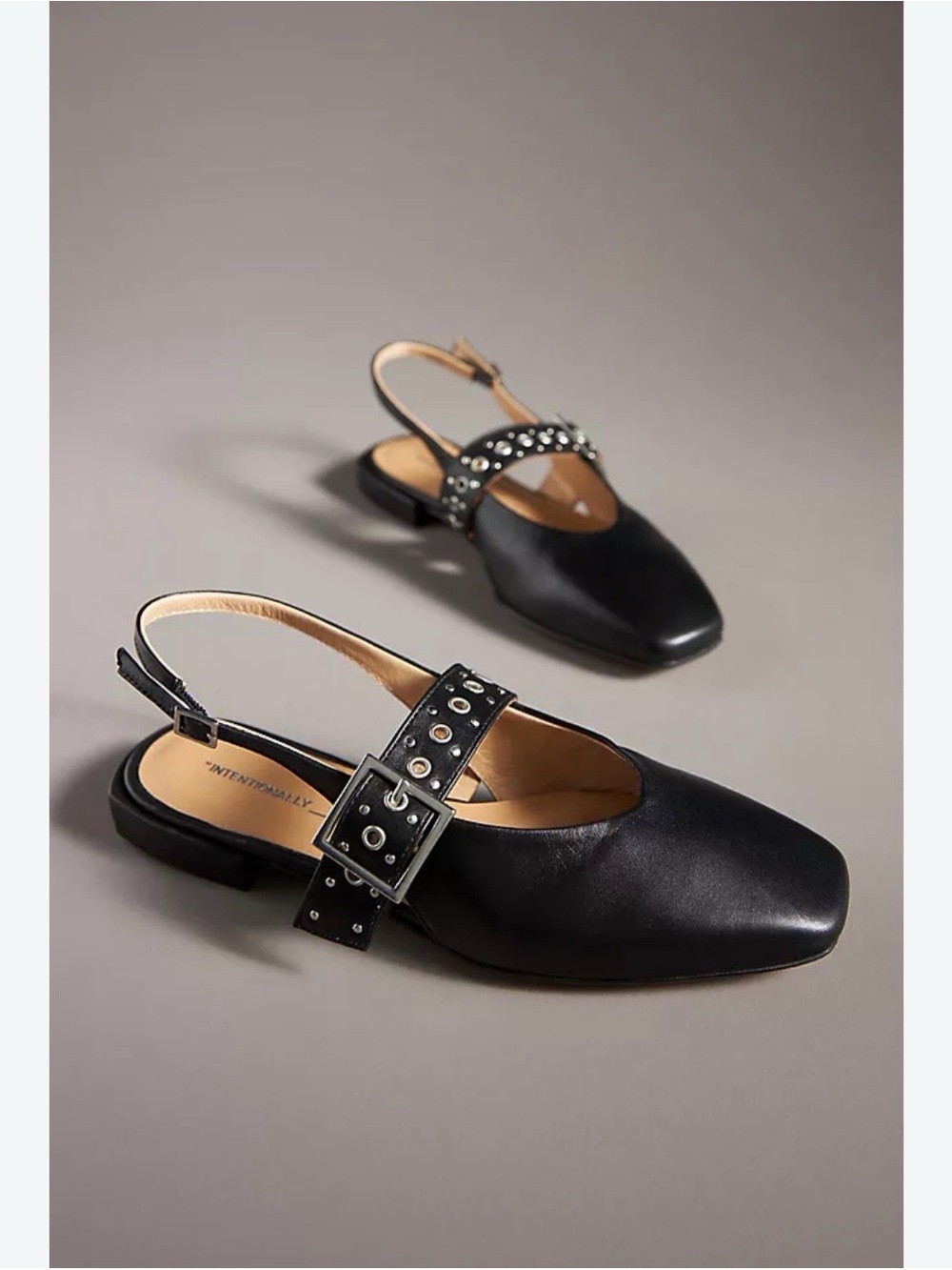 Intentionally PEARL SLINGBACK BALLET FLAT in size 39 NWT/Box